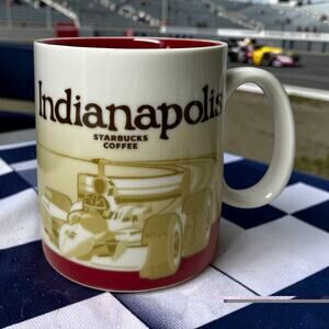 Starbucks 2012 Indianapolis Mug 16 oz Global Icon Coffee Cup Indiana EUC
